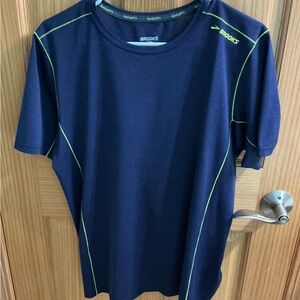 Men’s Brooks Dark Blue Running Shirt, Size M
